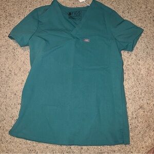 Brand New Figs Teal Scrub Top